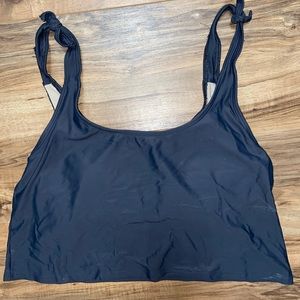 Kortni Jeane charcoal grey swimsuit top